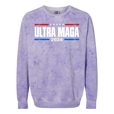 Ultra Maga 2024 Felon Conviction Colorblast Crewneck Sweatshirt