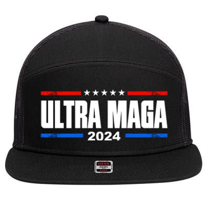 Ultra Maga 2024 Felon Conviction 7 Panel Mesh Trucker Snapback Hat