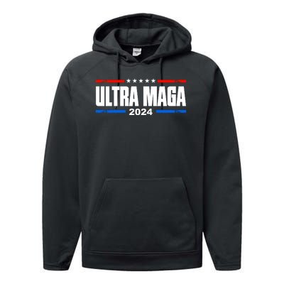 Ultra Maga 2024 Felon Conviction Performance Fleece Hoodie