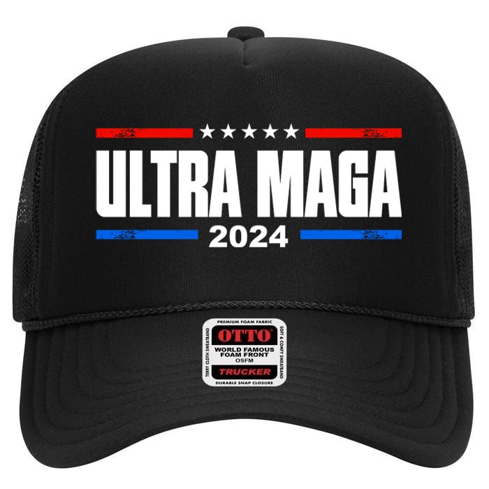 Ultra Maga 2024 Felon Conviction High Crown Mesh Back Trucker Hat