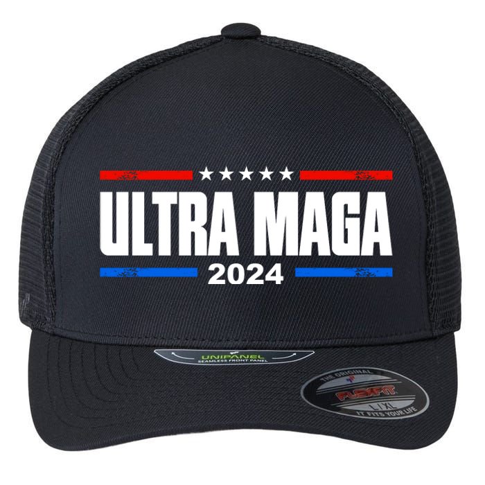 Ultra Maga 2024 Felon Conviction Flexfit Unipanel Trucker Cap