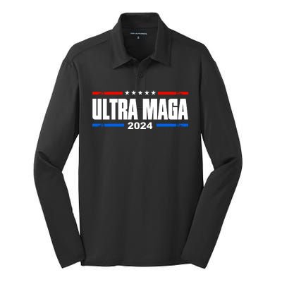 Ultra Maga 2024 Felon Conviction Silk Touch Performance Long Sleeve Polo