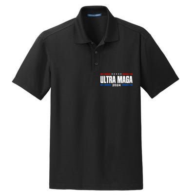 Ultra Maga 2024 Felon Conviction Dry Zone Grid Polo