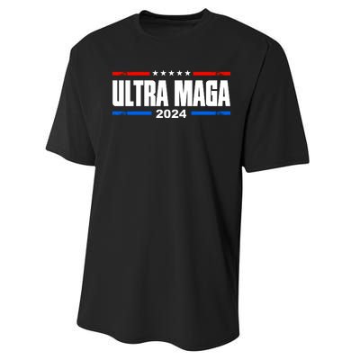 Ultra Maga 2024 Felon Conviction Performance Sprint T-Shirt