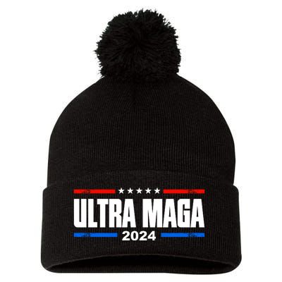 Ultra Maga 2024 Felon Conviction Pom Pom 12in Knit Beanie