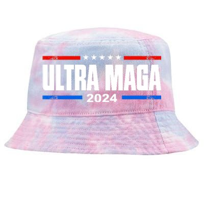 Ultra Maga 2024 Felon Conviction Tie-Dyed Bucket Hat