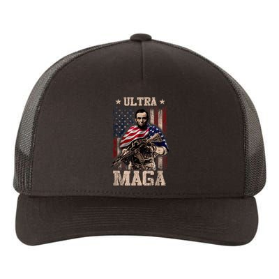 Ultra Maga 4th Of July Abraham Lincoln Gun 2nd Amendment Yupoong Adult 5-Panel Trucker Hat