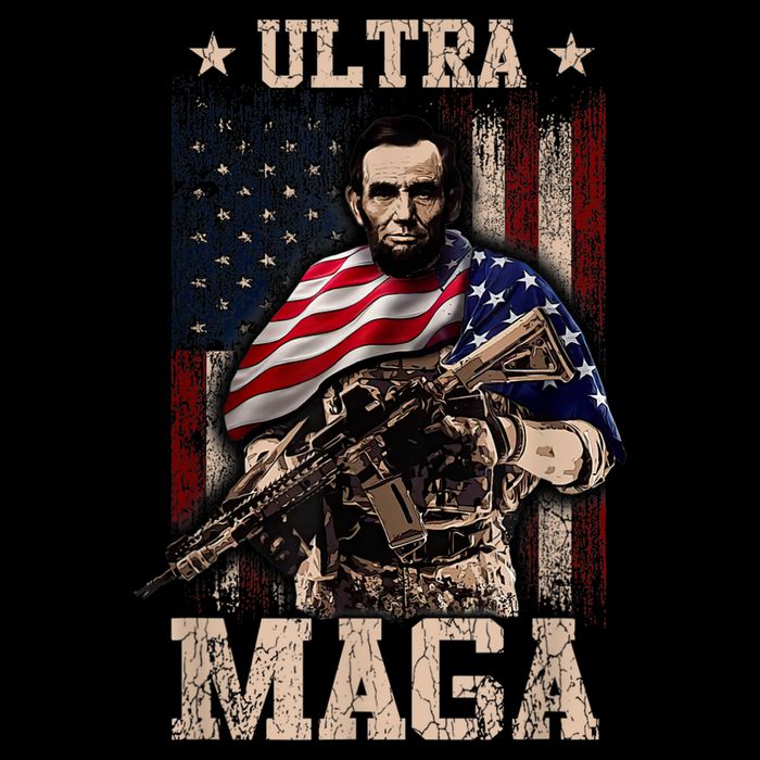Ultra Maga 4th Of July Abraham Lincoln Gun 2nd Amendment Cooling Performance Crew T-Shirt