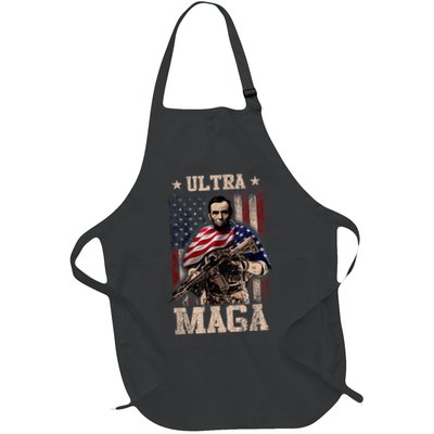 Ultra Maga 4th Of July Abraham Lincoln Gun 2nd Amendment Apron