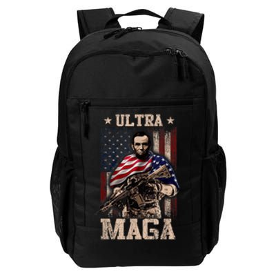 Ultra Maga 4th Of July Abraham Lincoln Gun 2nd Amendment Daily Commute Backpack