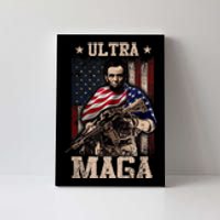 Ultra Maga 4th Of July Abraham Lincoln Gun 2nd Amendment Canvas