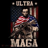 Ultra Maga 4th Of July Abraham Lincoln Gun 2nd Amendment Bucket Hat
