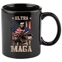 Ultra Maga 4th Of July Abraham Lincoln Gun 2nd Amendment 11oz C Handle Ceramic Mug