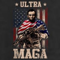 Ultra Maga 4th Of July Abraham Lincoln Gun 2nd Amendment 11oz C Handle Ceramic Mug