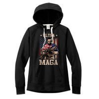 Ultra Maga 4th Of July Abraham Lincoln Gun 2nd Amendment Women's Fleece Hoodie