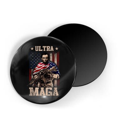 Ultra Maga 4th Of July Abraham Lincoln Gun 2nd Amendment Magnet