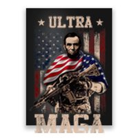 Ultra Maga 4th Of July Abraham Lincoln Gun 2nd Amendment Poster