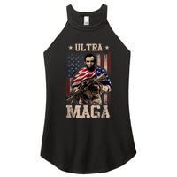 Ultra Maga 4th Of July Abraham Lincoln Gun 2nd Amendment Women's Perfect Tri Rocker Tank