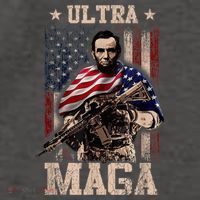 Ultra Maga 4th Of July Abraham Lincoln Gun 2nd Amendment Vector Backpack