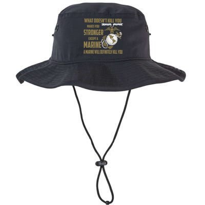 Marine What Doesn't Kill You Makes Your Stronger US Bucket Hat