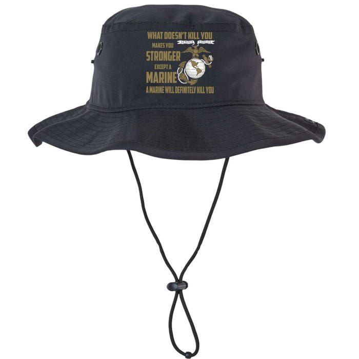 Marine What Doesn't Kill You Makes Your Stronger US Bucket Hat