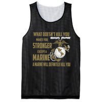 Marine What Doesn't Kill You Makes Your Stronger US Mesh Reversible Basketball Jersey Tank
