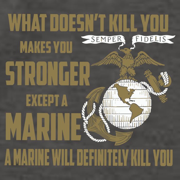 Marine What Doesn't Kill You Makes Your Stronger US Vector Backpack