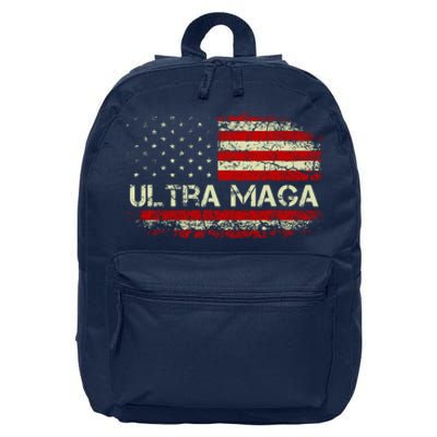 Ultra Maga American Flag 16 in Basic Backpack