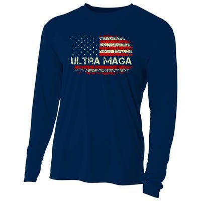 Ultra Maga American Flag Cooling Performance Long Sleeve Crew