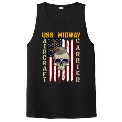 Uss Midway Aircraft Carrier Veterans Day Dad Son Grandpa Gift PosiCharge Competitor Tank