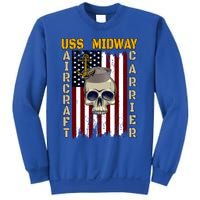 Uss Midway Aircraft Carrier Veterans Day Dad Son Grandpa Gift Sweatshirt