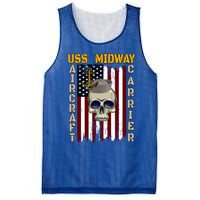 Uss Midway Aircraft Carrier Veterans Day Dad Son Grandpa Gift Mesh Reversible Basketball Jersey Tank