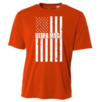 Ultra Maga American Flag Cooling Performance Crew T-Shirt