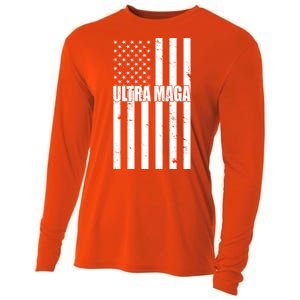 Ultra Maga American Flag Cooling Performance Long Sleeve Crew