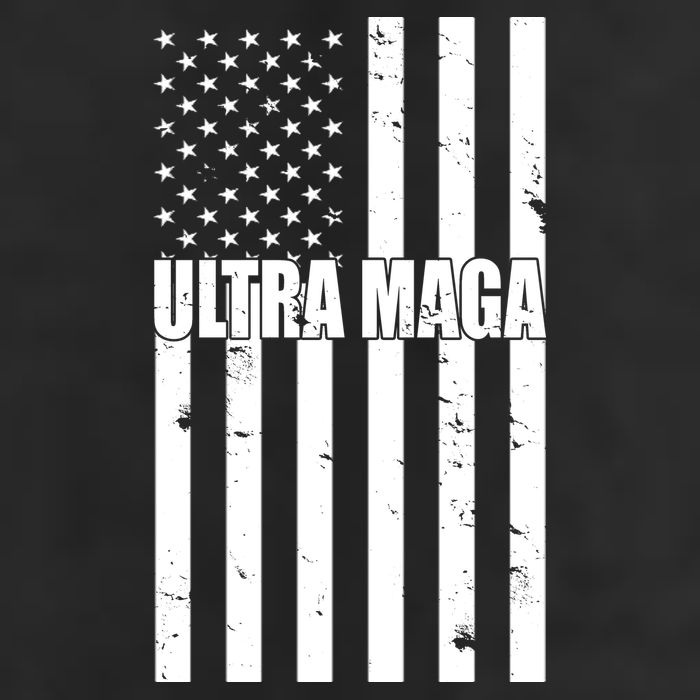 Ultra Maga American Flag 7 Panel Mesh Trucker Snapback Hat
