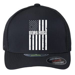 Ultra Maga American Flag Flexfit Unipanel Trucker Cap