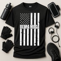 Ultra Maga American Flag Cooling Performance Crew T-Shirt