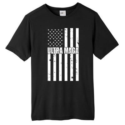 Ultra Maga American Flag Tall Fusion ChromaSoft Performance T-Shirt