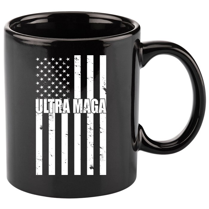 Ultra Maga American Flag 11oz C Handle Ceramic Mug