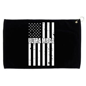 Ultra Maga American Flag Grommeted Golf Towel