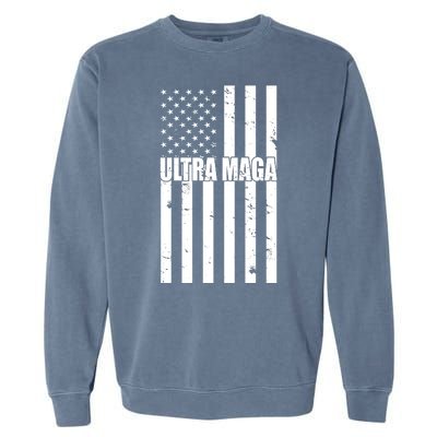 Ultra Maga American Flag Garment-Dyed Sweatshirt