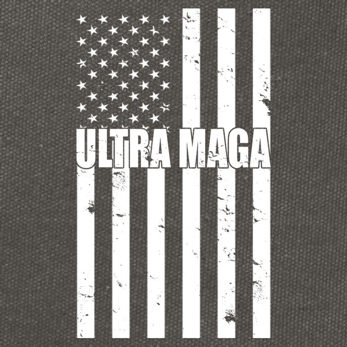Ultra Maga American Flag Cotton Canvas Backpack