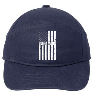 Ultra Maga American Flag 7-Panel Snapback Hat