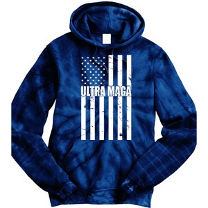 Ultra Maga American Flag Tie Dye Hoodie