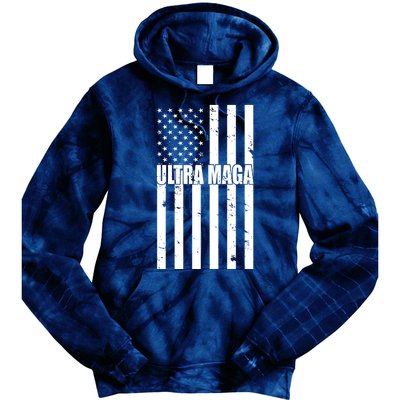 Ultra Maga American Flag Tie Dye Hoodie