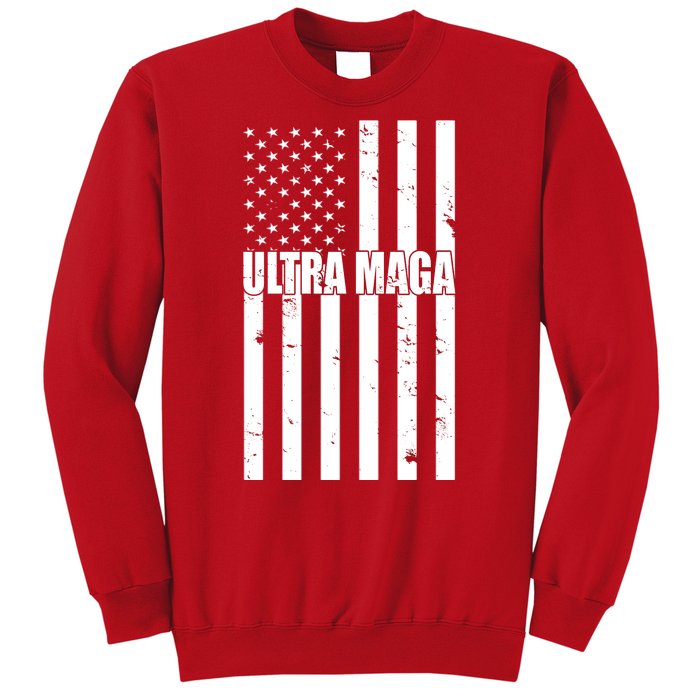 Ultra Maga American Flag Sweatshirt