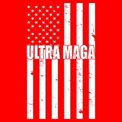 Ultra Maga American Flag T-Shirt