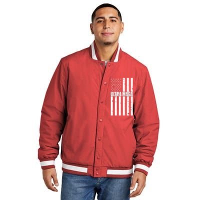 Ultra Maga American Flag Insulated Varsity Jacket