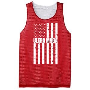 Ultra Maga American Flag Mesh Reversible Basketball Jersey Tank