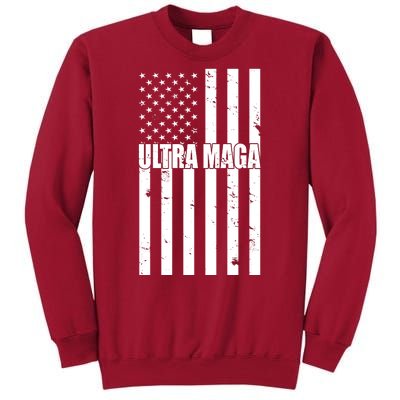 Ultra Maga American Flag Tall Sweatshirt